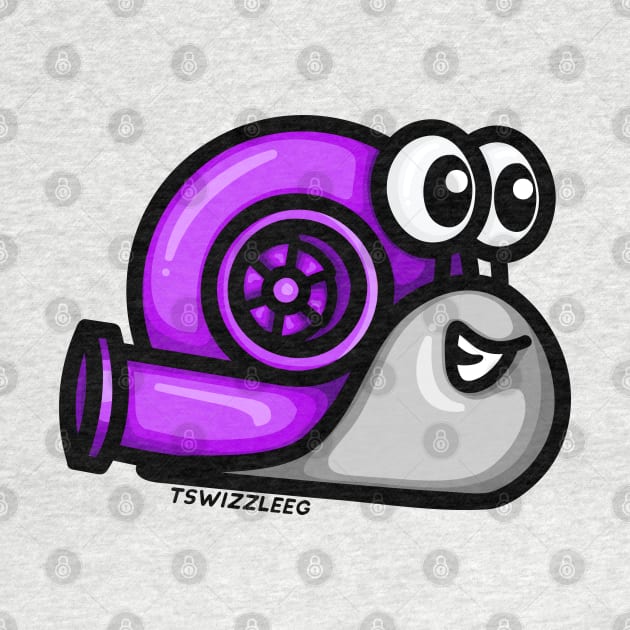 Turbo Snail (Version 1) - Purple / Gray by hoddynoddy